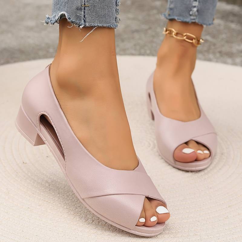 Elegante orthopedische sandaalhielen in beige, modieus en comfortabel, perfect voor dagelijks gebruik en speciale gelegenheden, dames schoeisel.
