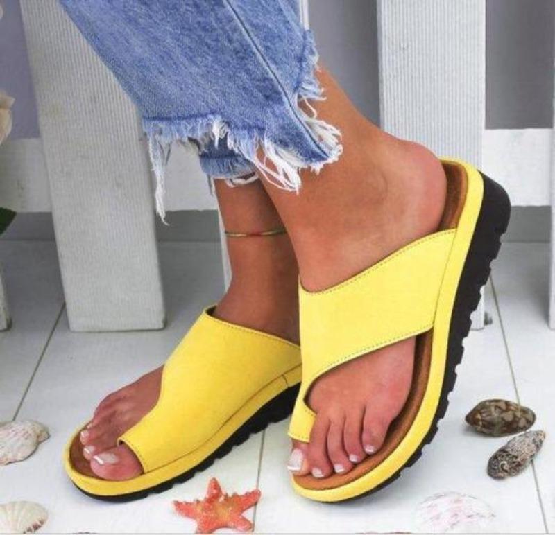 Heidi orthopedische sandalen in geel, goud, zwart, zilver, met ergonomisch voetbed en comfortabel design
