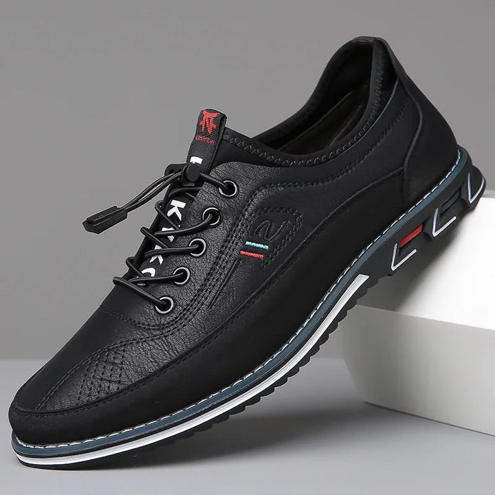 Hoge kwaliteit zwarte Oxford-schoenen voor heren, ademend en duurzaam, voor de stijlbewuste man.