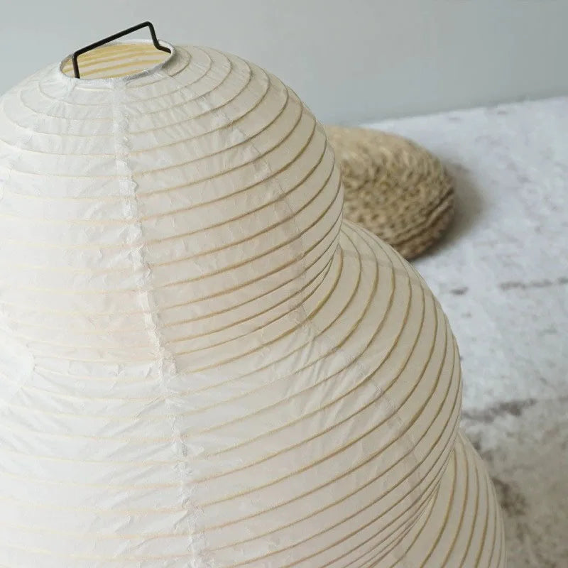 Elegante rijstpapier tafellamp met dimbaar LED-licht, ideaal voor kantoor of woonkamer, zachte, warme sfeer