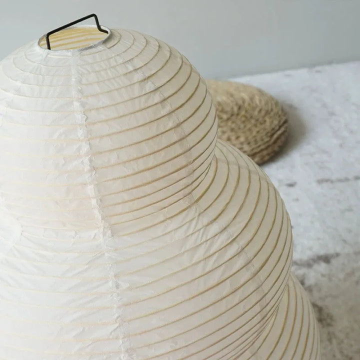 Elegante rijstpapier tafellamp met dimbaar LED-licht, ideaal voor kantoor of woonkamer, zachte, warme sfeer