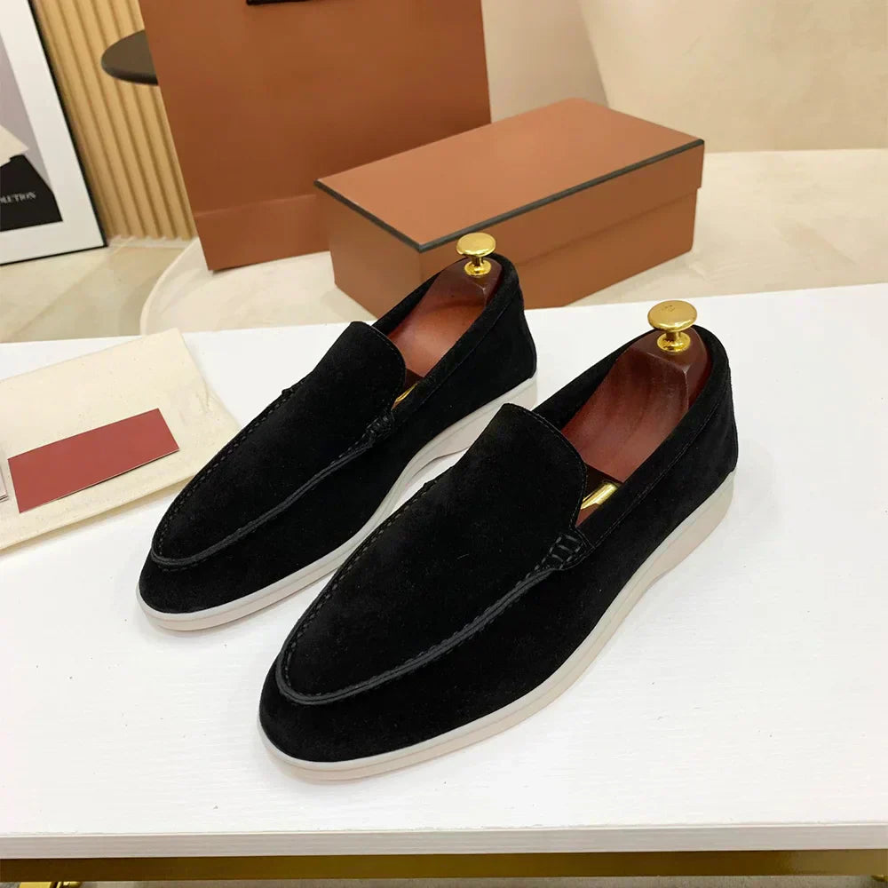 Elegante Ricardo Loafer van hoogwaardig leer, beige, met klassiek design en hoog draagcomfort, herenschoenen.