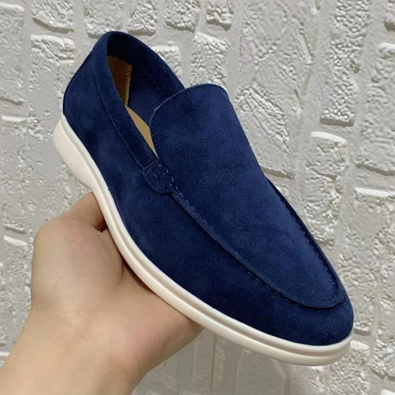 Elegante Ricardo Loafer van hoogwaardig leer, beige, met klassiek design en hoog draagcomfort, herenschoenen.