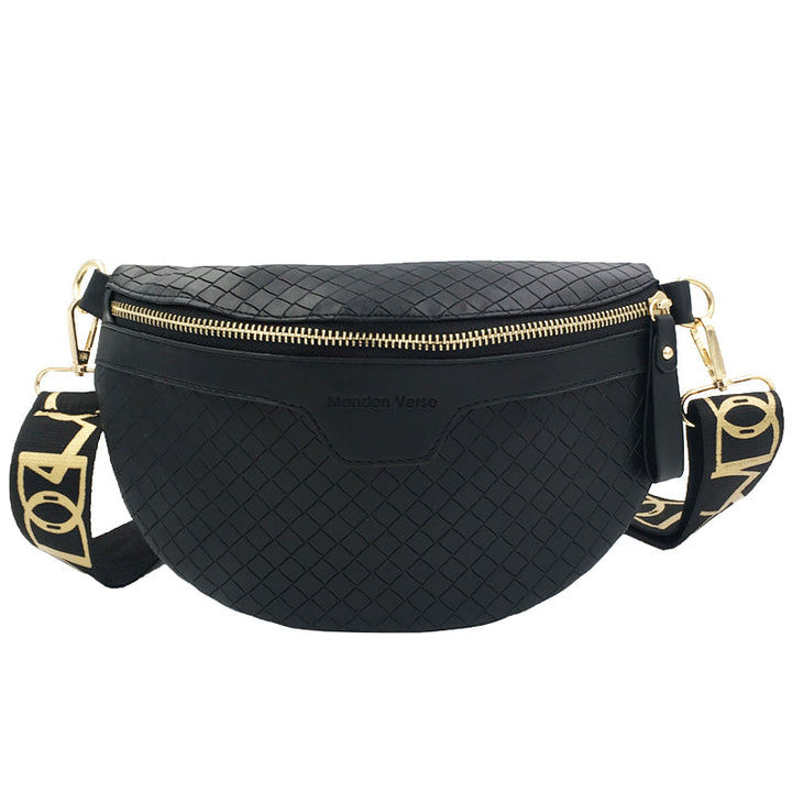 Stijlvolle blauwe Shana dames heuptasje van PU leer, multifunctioneel als crossbodytas of schoudertas, mode accessoire.