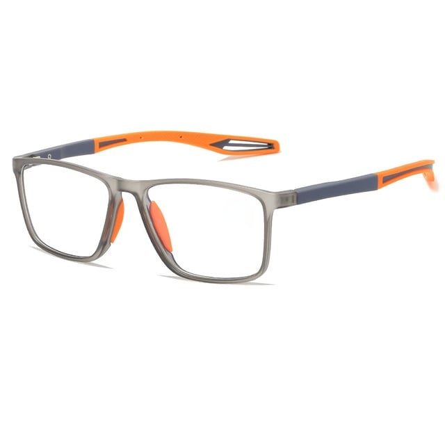 Elegante ultralichte multifocale leesbril, stijlvol zwart montuur, hoogwaardige ondersteuning voor dames en heren.
