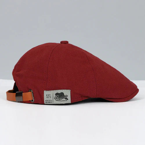 Herenbaret van hoogwaardige wolmix, verstelbaar voor een perfecte pasvorm, een tijdloos mode accessoire.