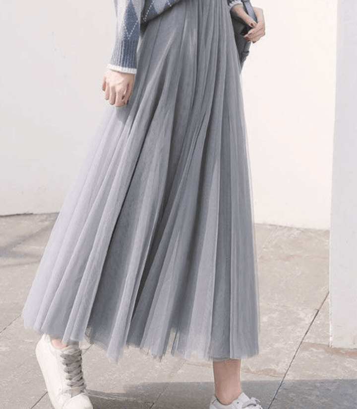 Elegante enkellange rok met hoge taille in het zwart, veelzijdig voor dagelijks en speciale gelegenheden