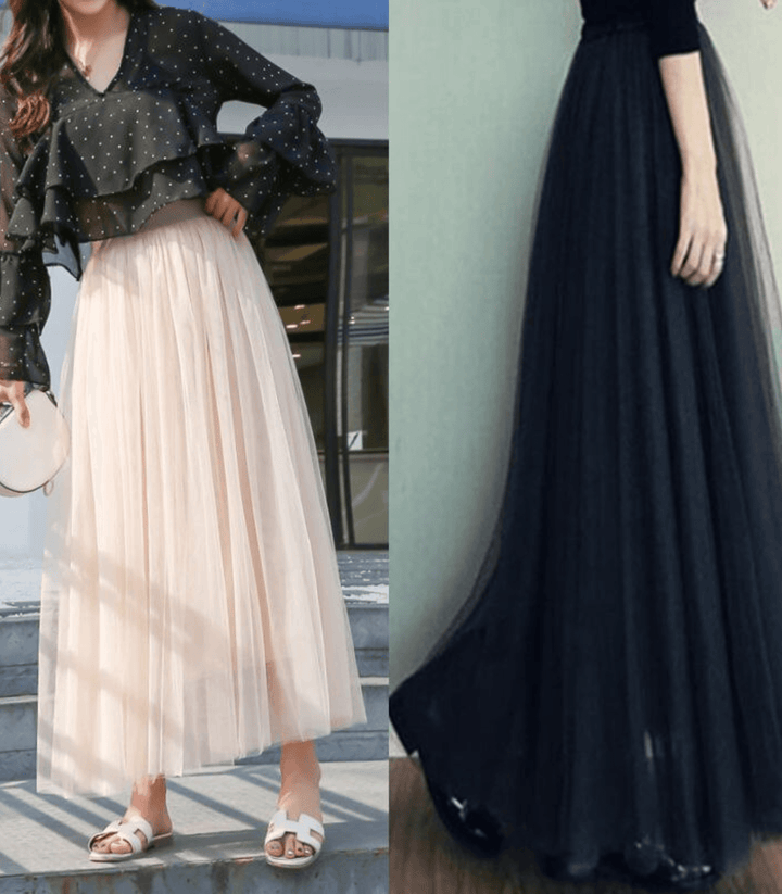 Elegante enkellange rok met hoge taille in het zwart, veelzijdig voor dagelijks en speciale gelegenheden