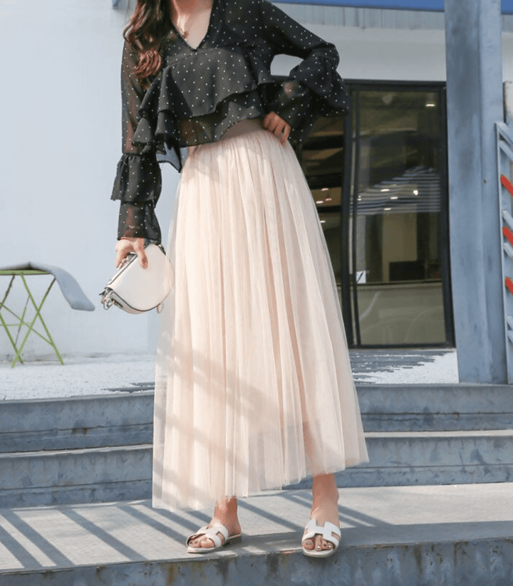 Elegante enkellange rok met hoge taille in het zwart, veelzijdig voor dagelijks en speciale gelegenheden