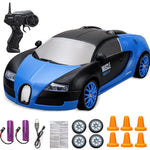 Bugatti Chiron Blauw 2x Batterij