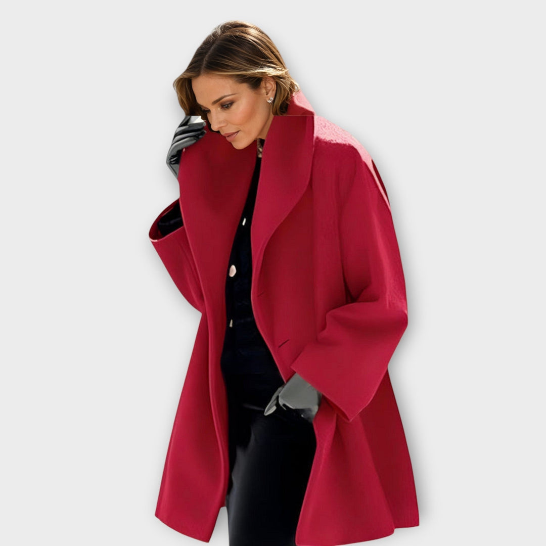 Stijlvolle damesjas van wolmix, perfect voor de winter.