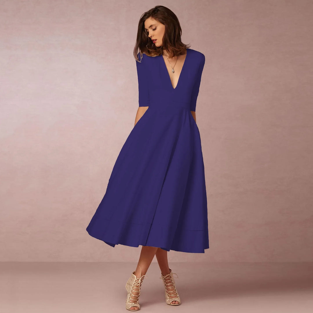 Elegante mouwloze prinsessenjurk voor dames in diverse kleuren, met een klassiek silhouet, perfect voor elke gelegenheid.
