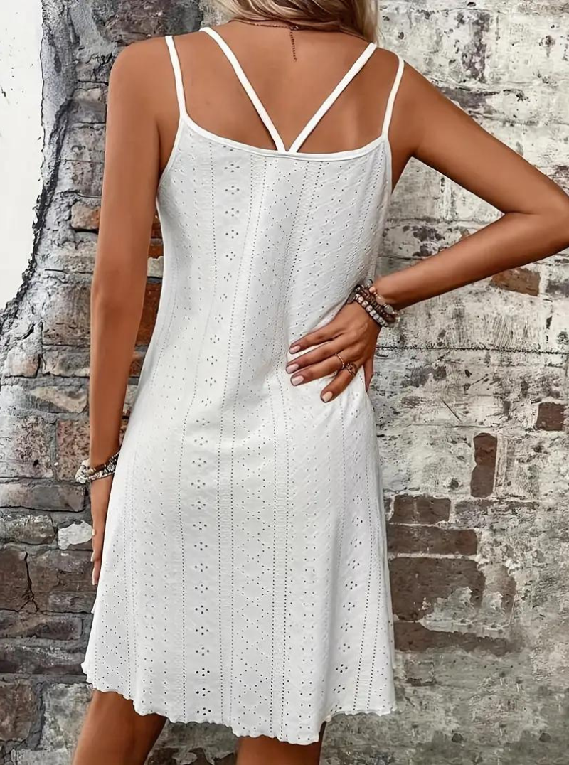 Elegante dames linnen zomerjurk, wijde silhouet, ademend, ideaal voor stranduitjes en warme dagen.