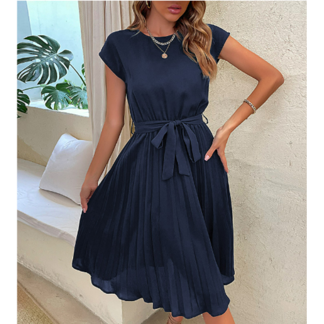 Elegante dames maxi jurk met vloeiende stof, moderne snit, ideaal voor zomerse gelegenheden, vrouwelijke charme