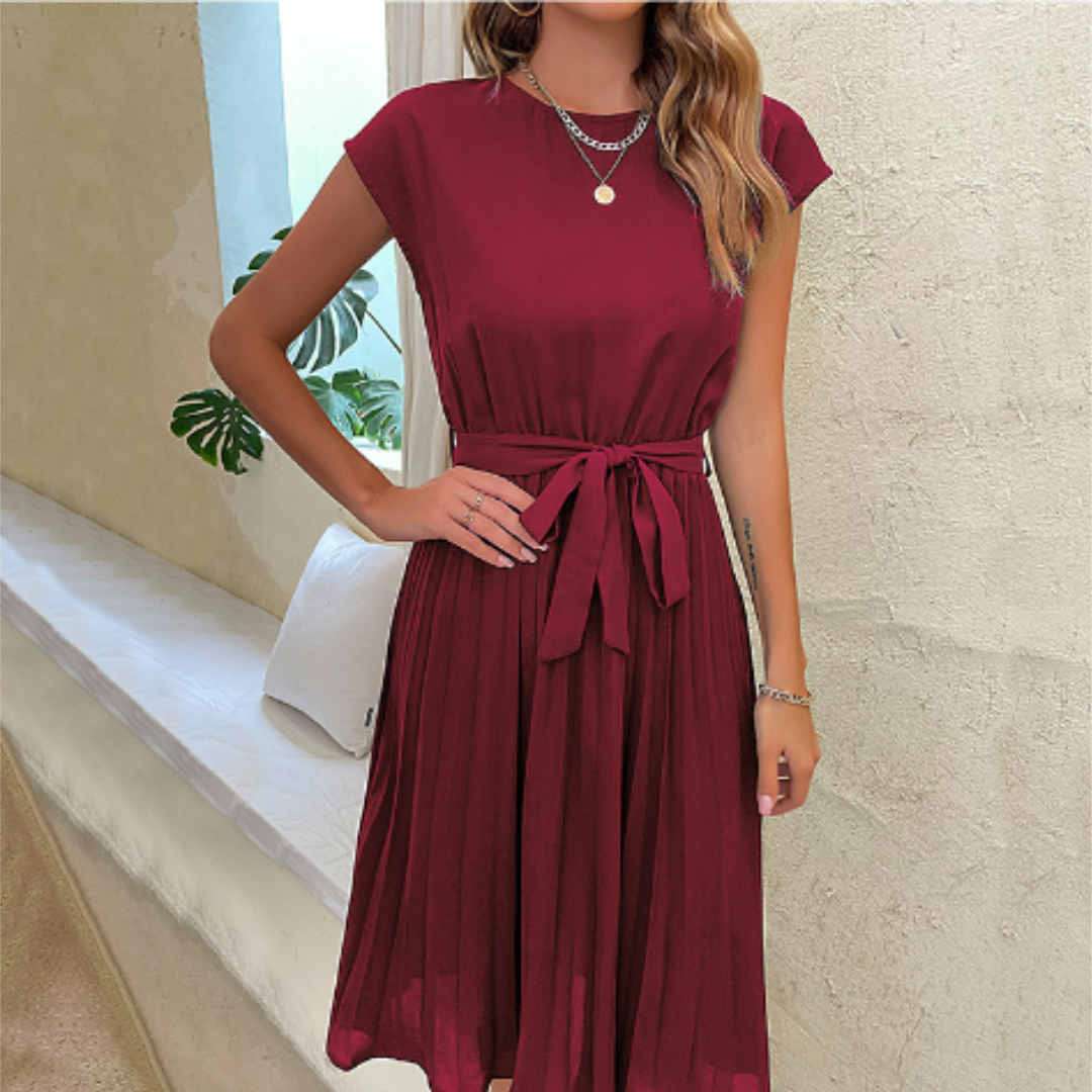 Elegante dames maxi jurk met vloeiende stof, moderne snit, ideaal voor zomerse gelegenheden, vrouwelijke charme