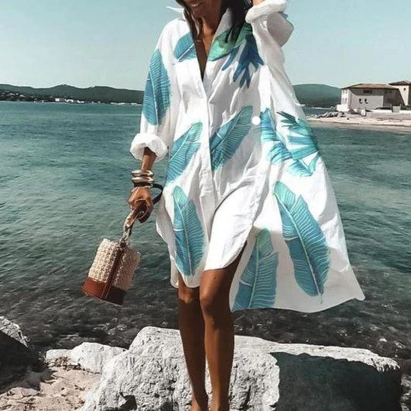 Elegante dames zomerjurk Hermine, lichtgewicht, vloeiend design, perfecte pasvorm, ideaal voor warme dagen.