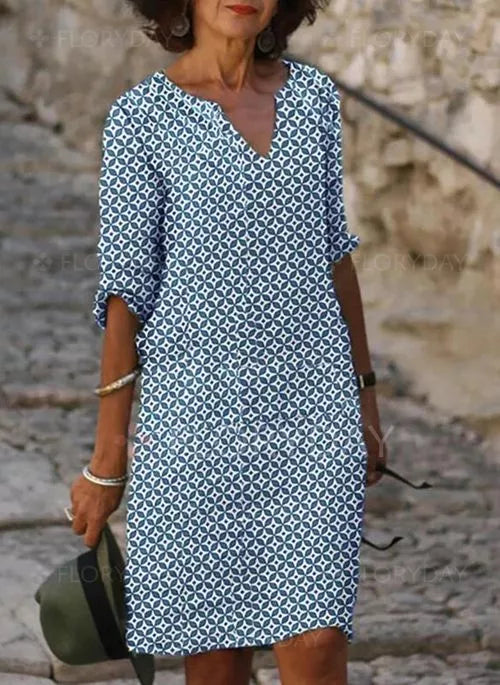 Elegant zomerjurkje voor dames met losse pasvorm, ademend en luchtig, ideaal voor stijlvolle zomerdagen.