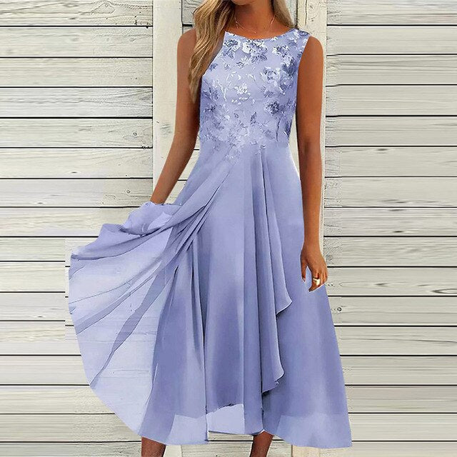 Mouwloze zomerjurk in een luchtige stijl voor dames.