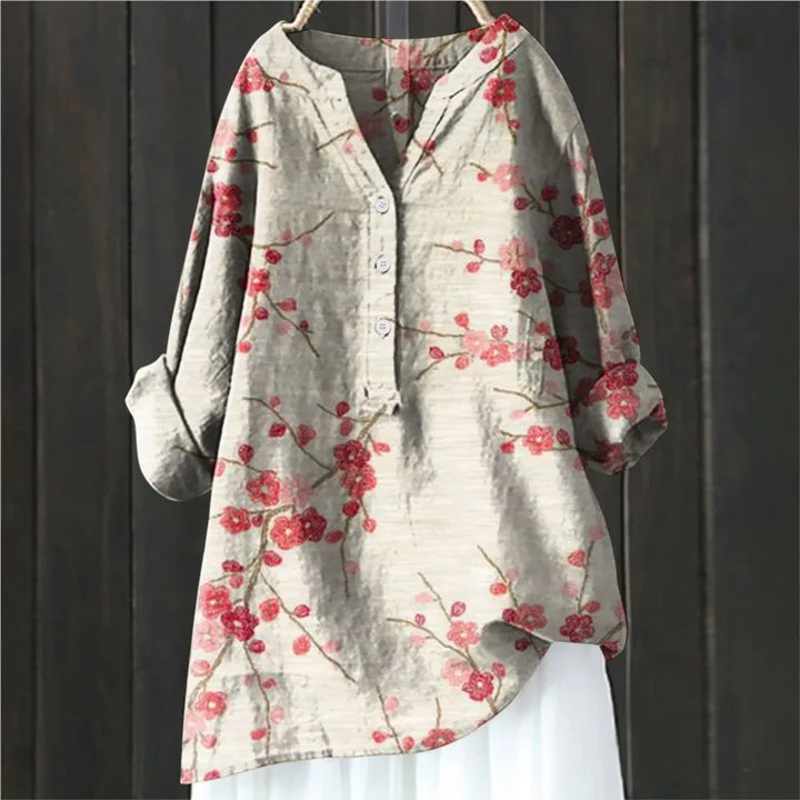 Elegant damesoverhemd in klassiek design, lange mouwen, witte kleur, perfecte pasvorm, ideaal voor formele gelegenheden.