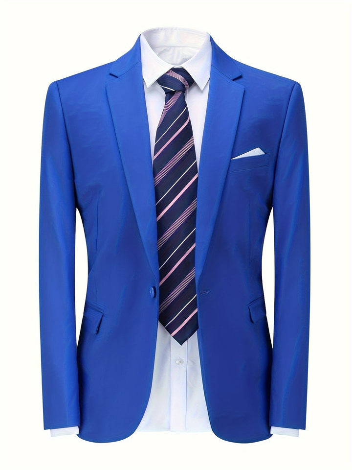 Heren business colbert in diverse kleuren, ideaal voor kantoor en formele gelegenheden, met klassieke revers.