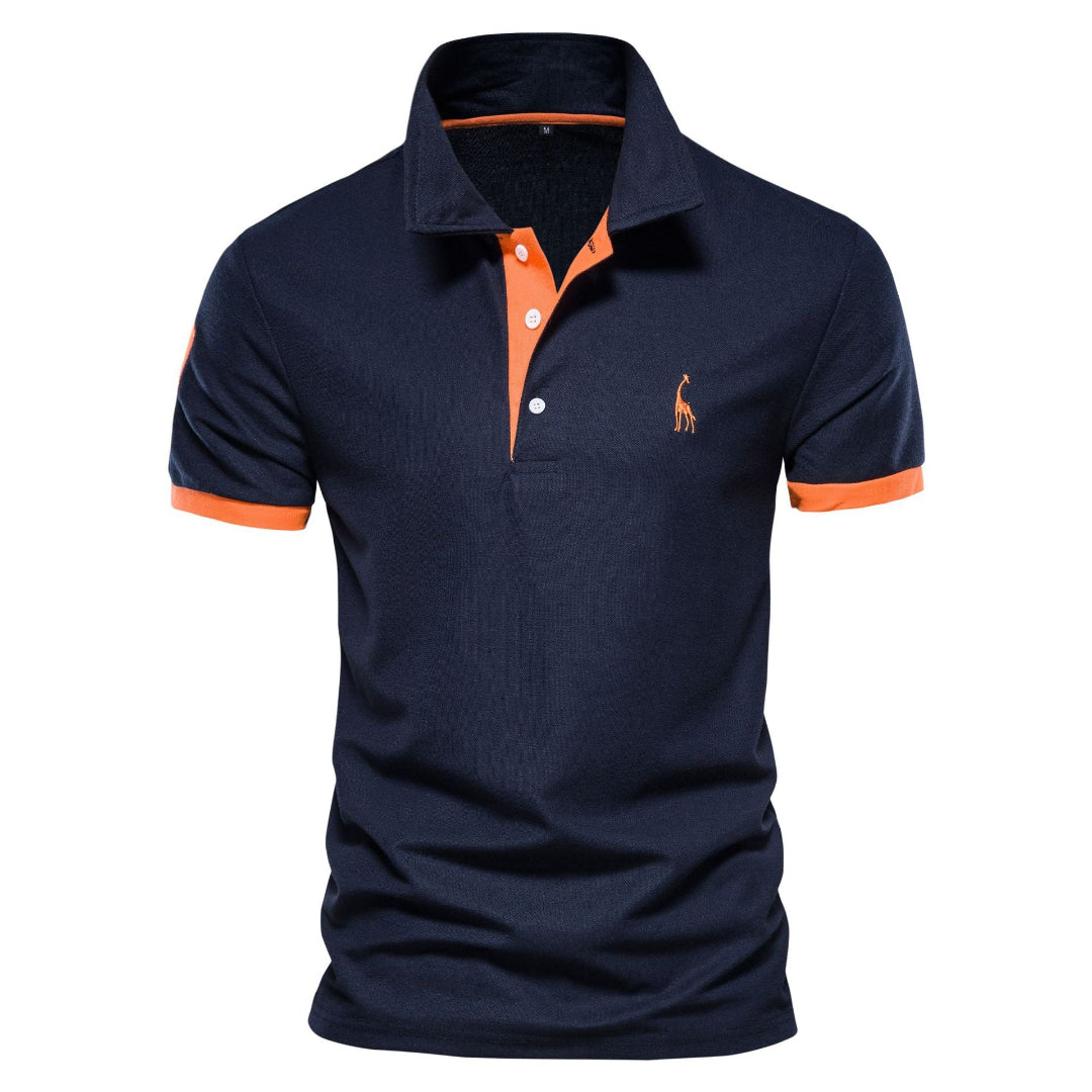 Elegant herenpoloshirt met stijlvol design, comfortabele pasvorm, veelzijdig voor casual en formele gelegenheden.