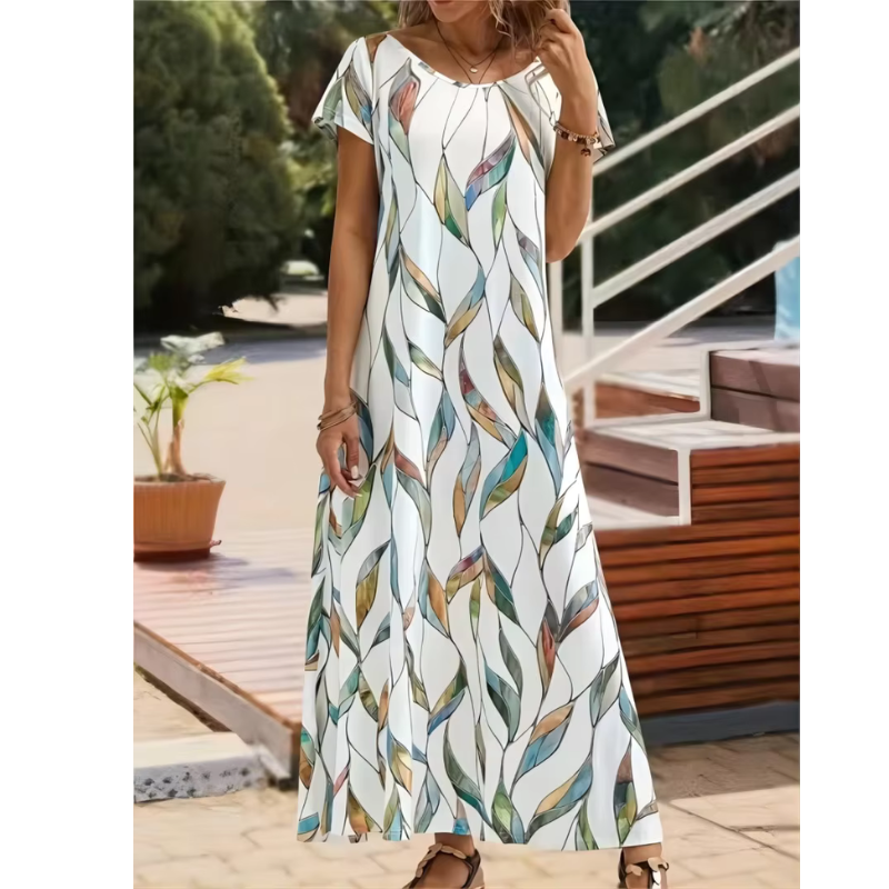 Elegante moderne damesjurk, eenvoudige elegantie, tijdloze details, ideaal voor formele gelegenheden en etentjes.