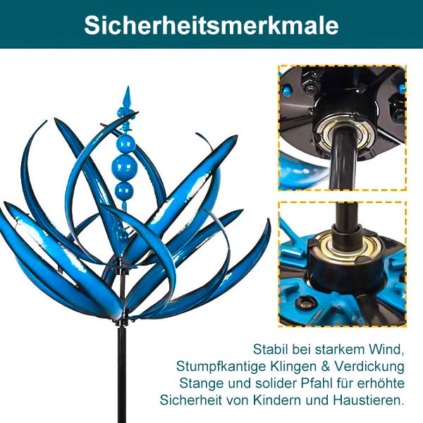 Close-up van de staaf van de metalen windspinner