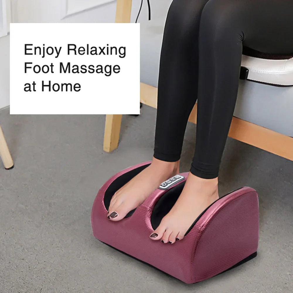 RelaxFoot elektrische shiatsu voetmassager met warmtefunctie voor diepe ontspanning en voetverzorging.