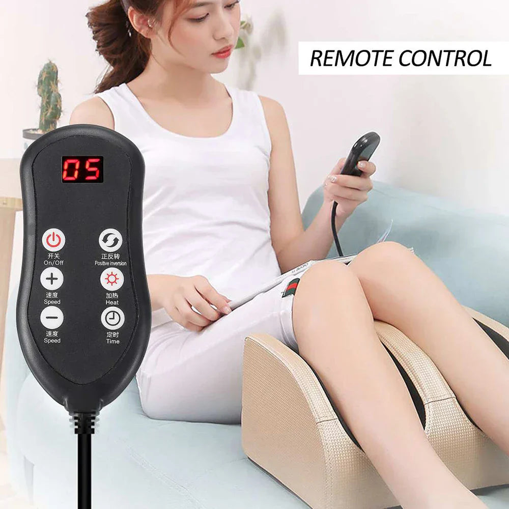 Elektrisch massageapparaat voor voeten met warmtefunctie en shiatsu therapie, voor complete ontspanning.