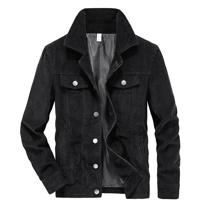 Elias Heren Corduroy Jas - zachte corduroy jas, losse pasvorm, verschillende kleuren, vooraanzicht