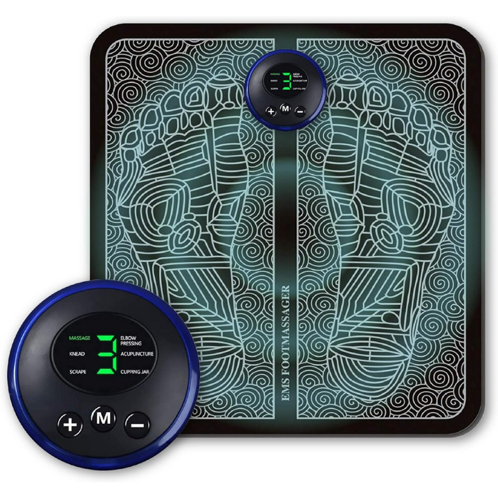 EMS Voetmassage Pad VitalSoothe voor diepe spierontspanning en verbeterde bloedsomloop in vermoeide voeten.