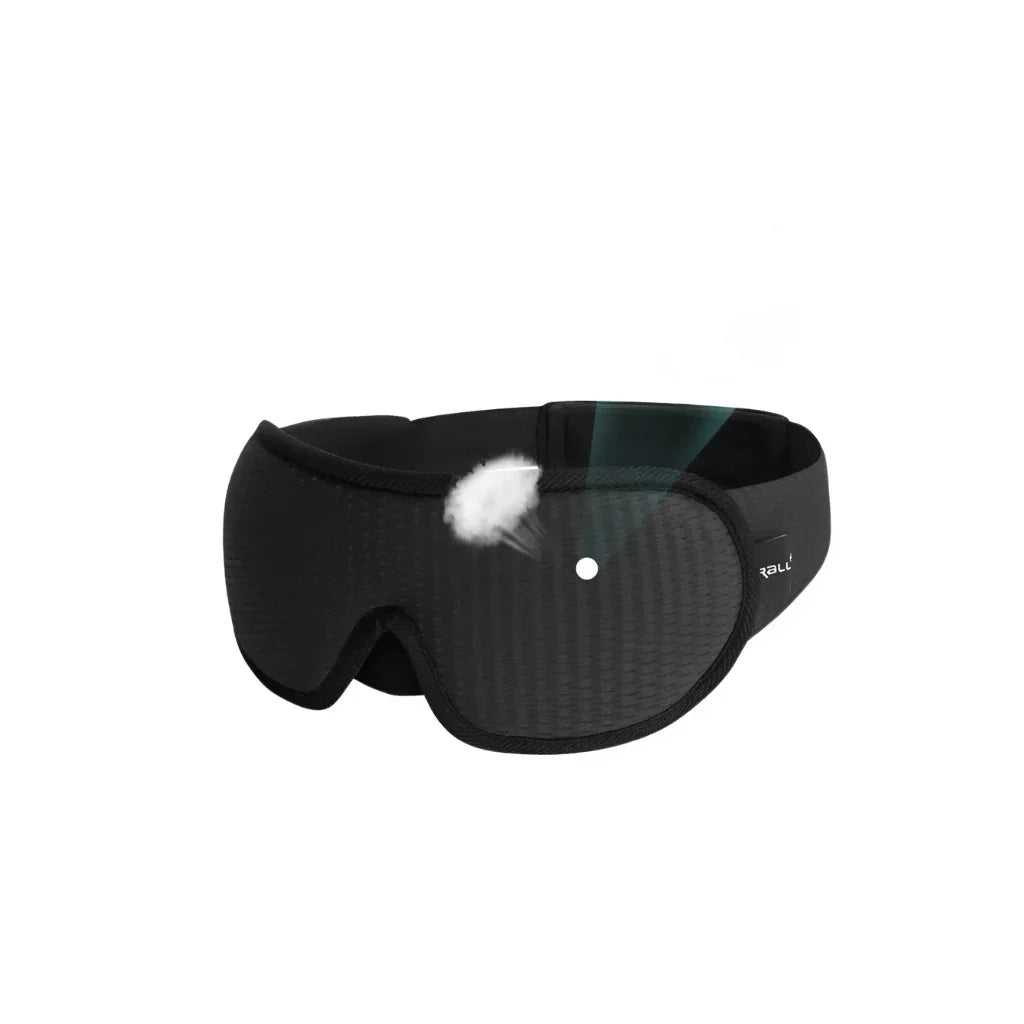 Ergonomisch 3D slaapmasker, past optimaal aan, biedt comfort en duisternis, ideaal voor reizen en thuis.