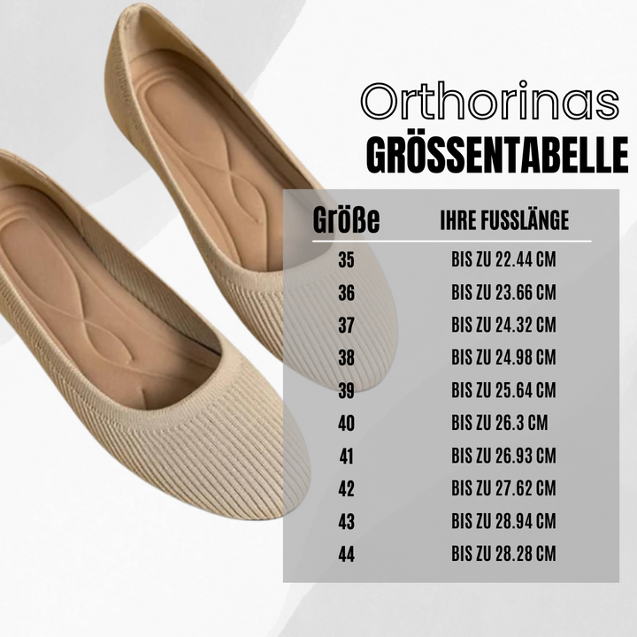 Stijlvolle Orthorinas ballerina's voor comfort en pijnverlichting