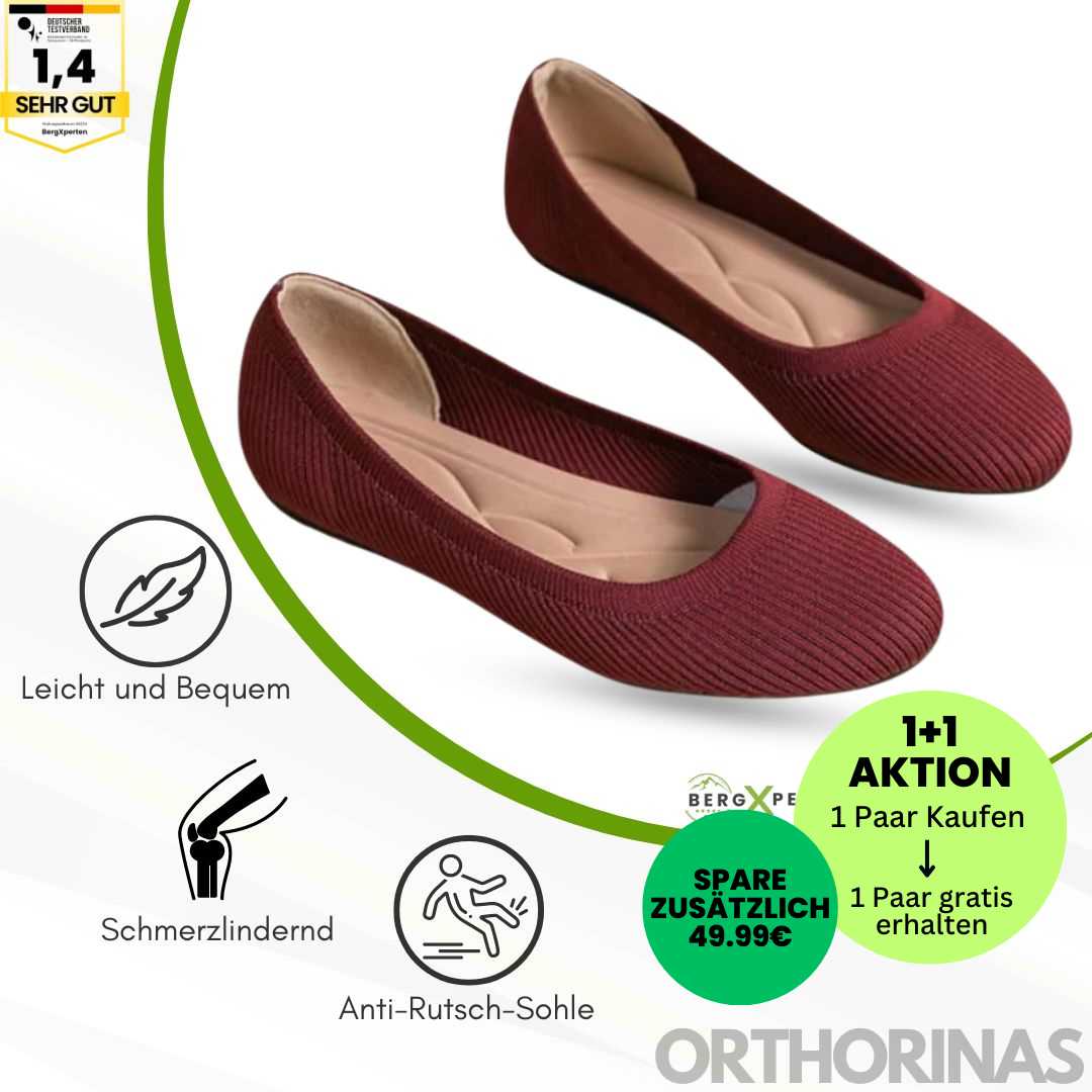 Vrouwen Orthorinas ballerina's in beige