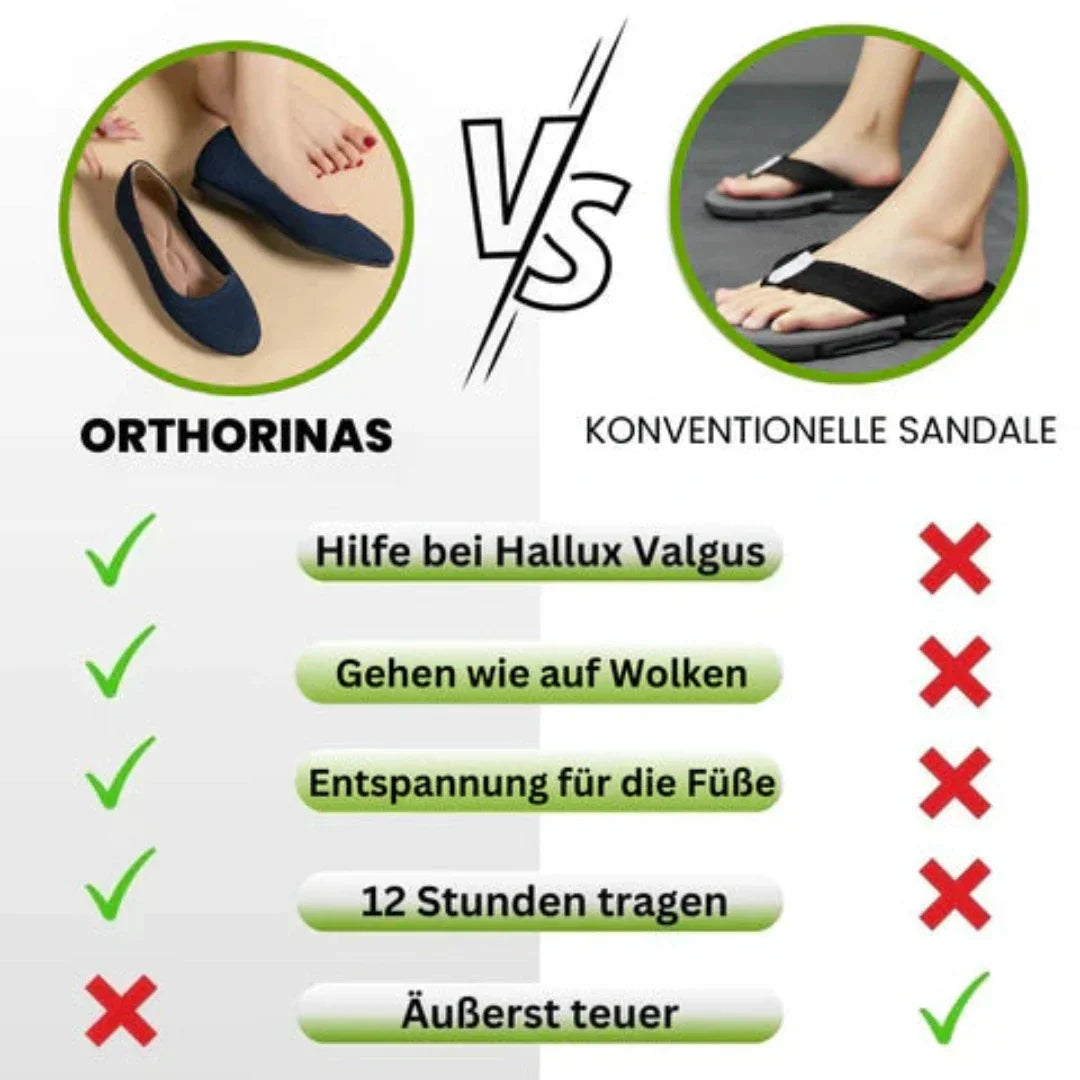 Zachte en comfortabele Orthorinas ballerina's
