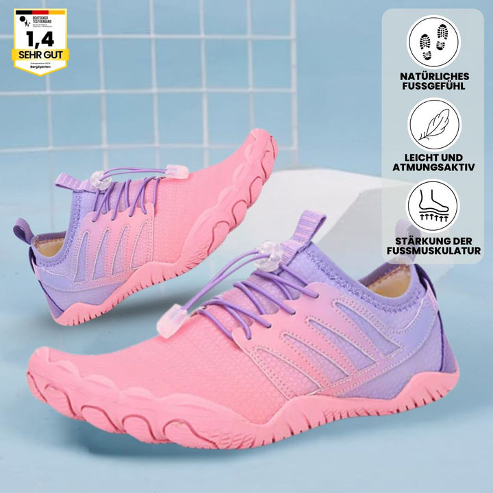 Ergonomische dames barefoot schoenen met flexibele, ultralichte zool voor comfort en natuurlijke voetbeweging.