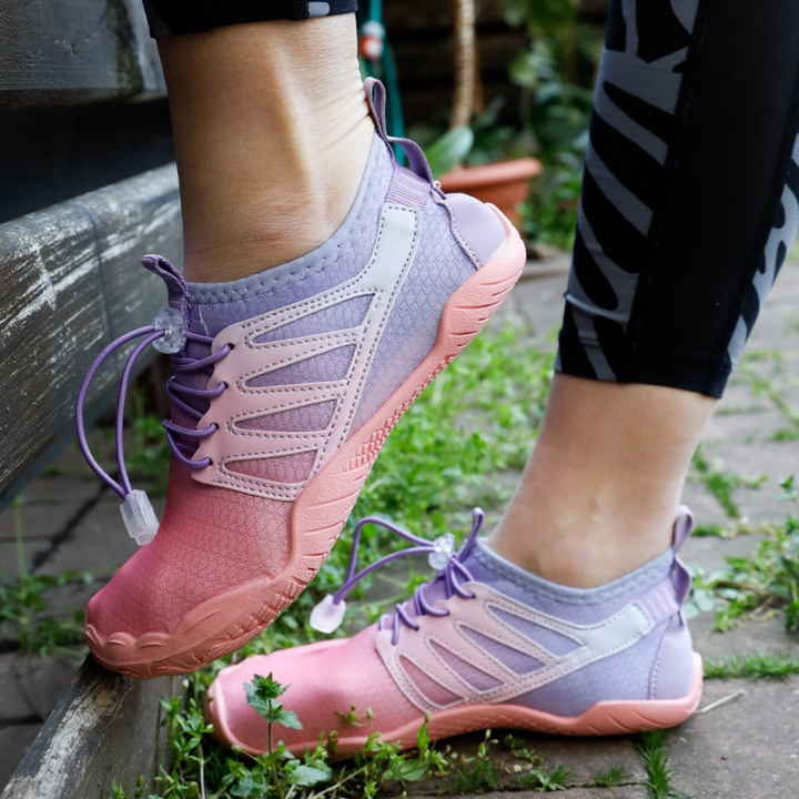 Ergonomische dames barefoot schoenen met flexibele, ultralichte zool voor comfort en natuurlijke voetbeweging.