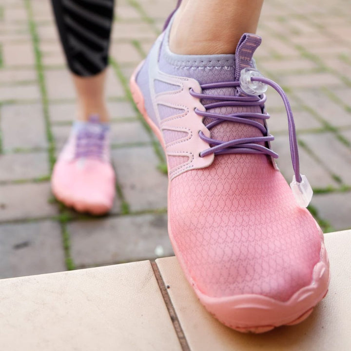Ergonomische dames barefoot schoenen met flexibele, ultralichte zool voor comfort en natuurlijke voetbeweging.