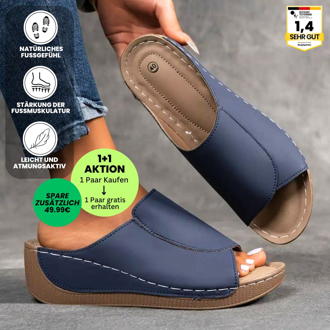 Ergonomische, antislip dames badslippers in het wit, ideaal voor comfort en stabiliteit.