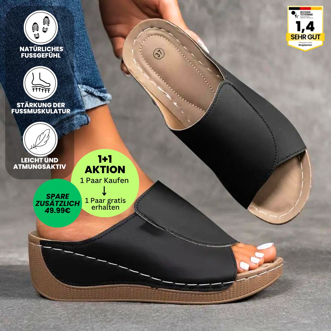 Ergonomische, antislip dames badslippers in het wit, ideaal voor comfort en stabiliteit.