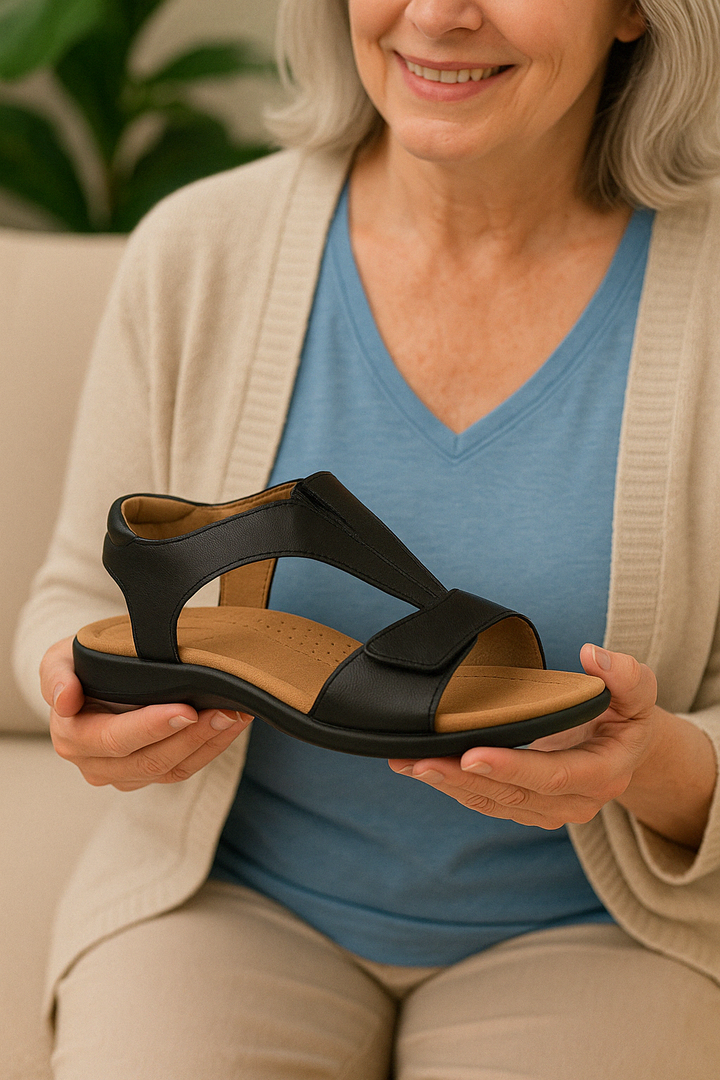 Comfortabele en stijlvolle ergonomische sandalen voor dames, met stabiliteit en ondersteuning.