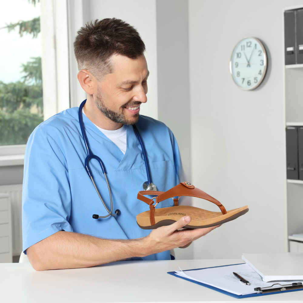 Ergonomische damessandalen, modern design, zacht materiaal, antislipzool, bevordert voetgezondheid, stijlvol