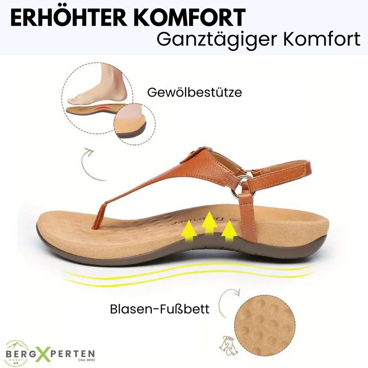 Ergonomische damessandalen, modern design, zacht materiaal, antislipzool, bevordert voetgezondheid, stijlvol