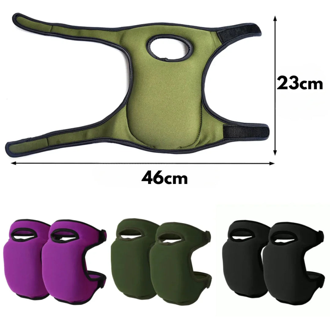 Ergonomische tuinknielappers met extra vulling, ideaal voor knievriendelijk tuinieren, waterdicht en comfortabel.