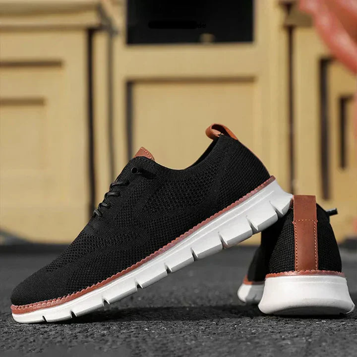 Kaki kleurige herenschoenen met een moderne uitstraling en superieur loopcomfort.
