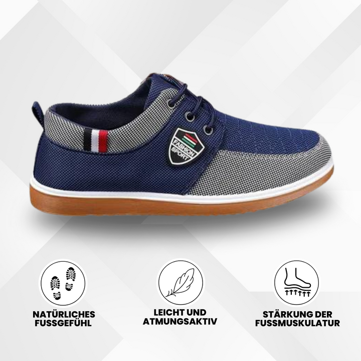 Ergonomische herenschoenen met antislipzool, brede teenbox, ademend, ideaal voor voetcomfort en balans