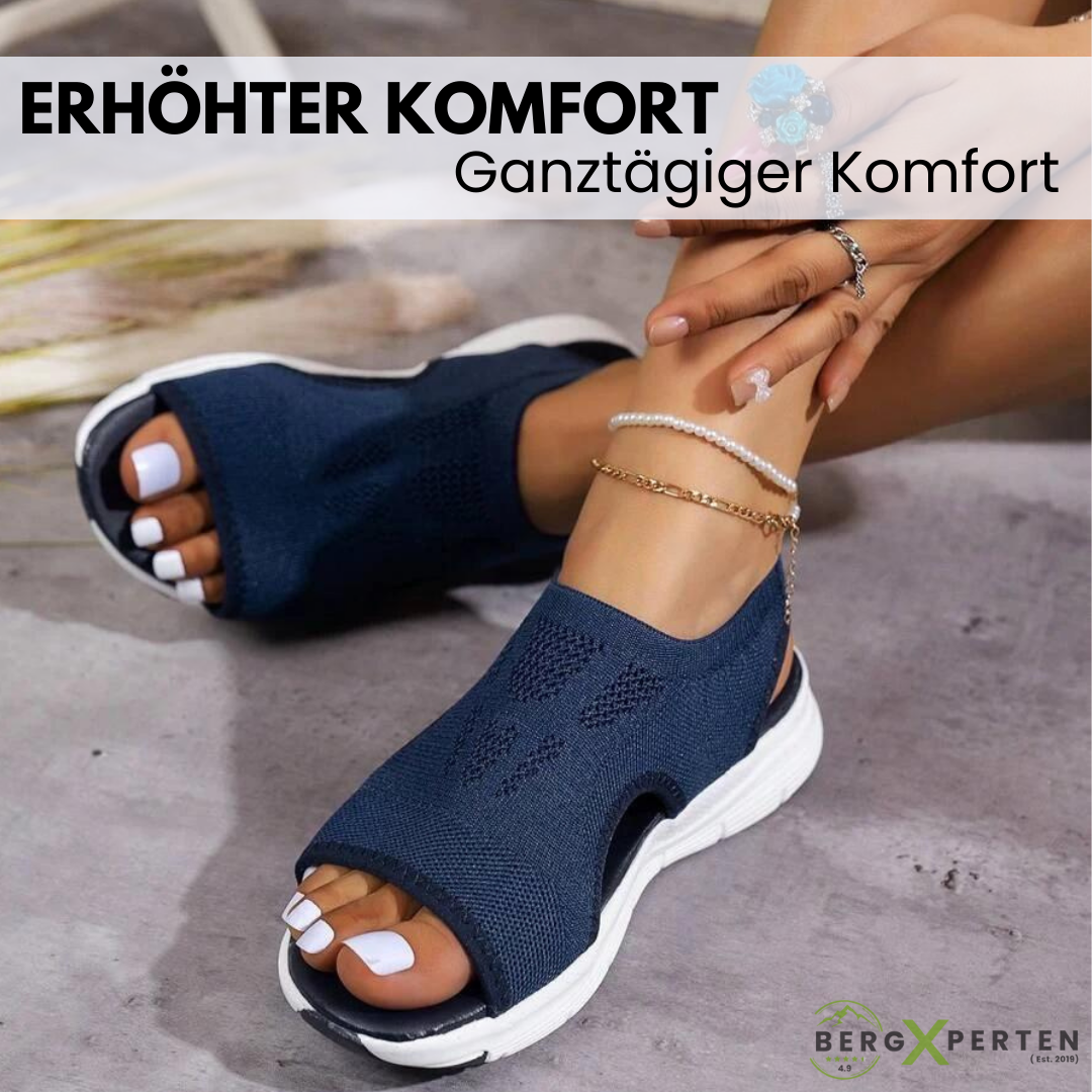 Dames ergonomische comfort sandalen in bruin, met orthopedisch ontwerp en antislipzool voor voetgezondheid.