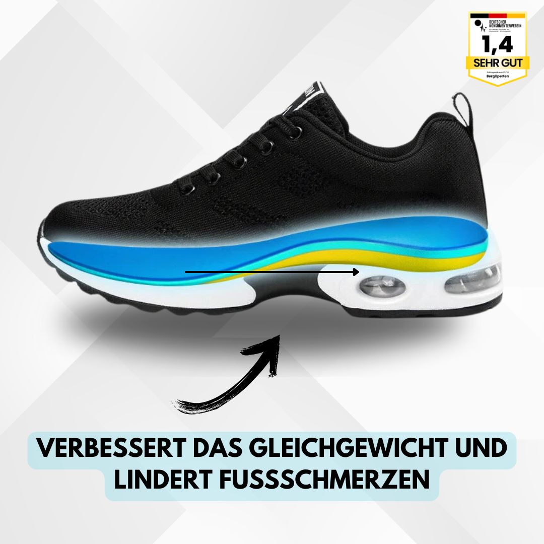 Ergonomische OrthoCare damesschoenen, comfortabel, paars, met antislipzool en ademend materiaal voor gezond lopen.