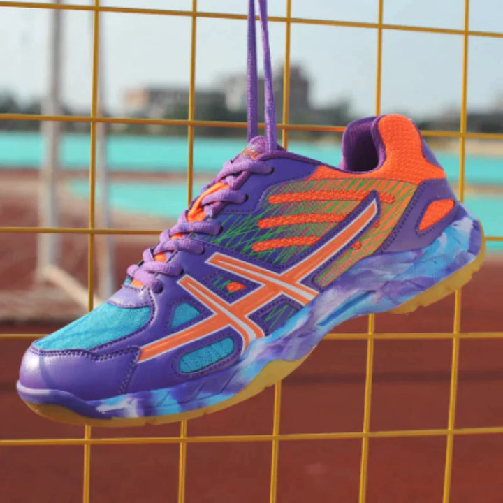 Afbeelding met de verschillende kleurvarianten van de orthopedische tennisschoenen.