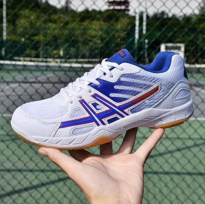 Lila orthopedische tennisschoenen voor optimale sportprestaties.